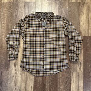 Eddie Bauer EDDIE'S FAVORITE Relaxed Fit Plaid FLANNEL Shirt MEN'S Large NWT!
